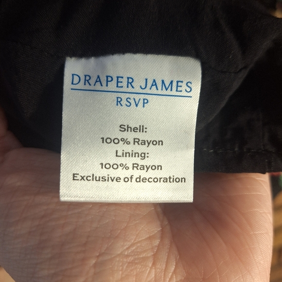 Draper James RSVP Small Black Floral Dress - Picture 7 of 7